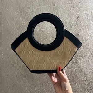 Chic Black and Tan Women's Handbag